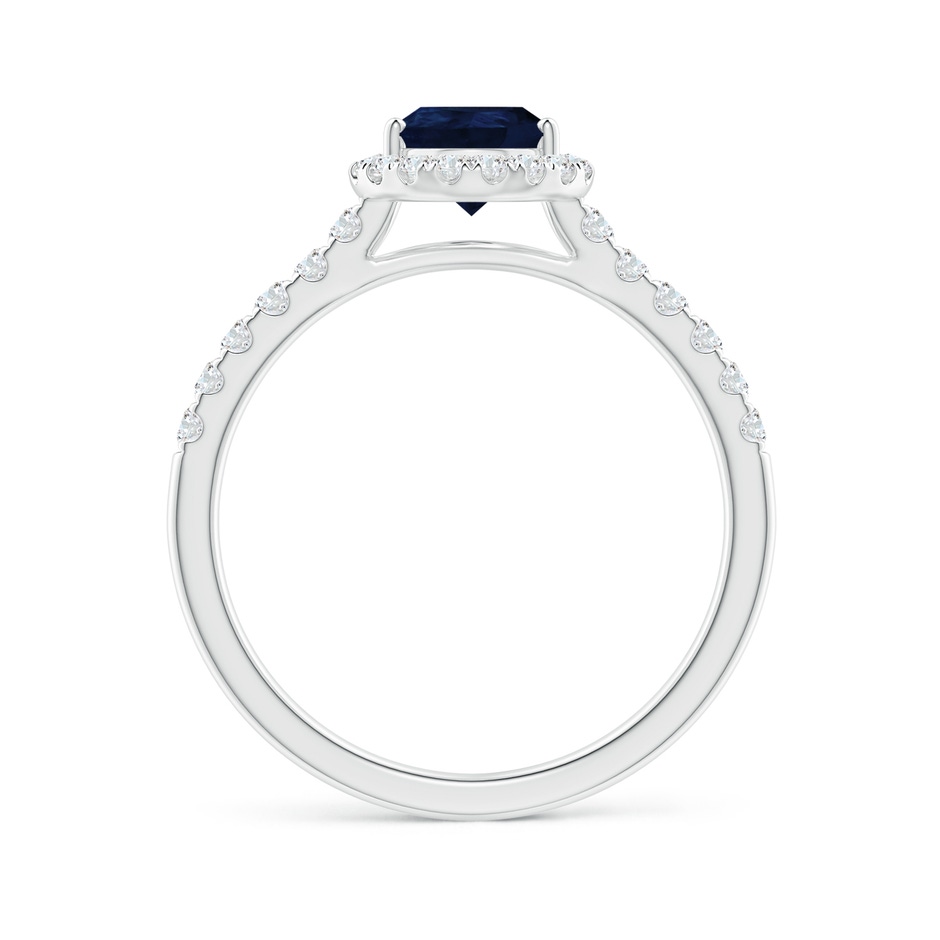 8x6mm A Pear-Shaped Sapphire Halo Engagement Ring in White Gold side 199