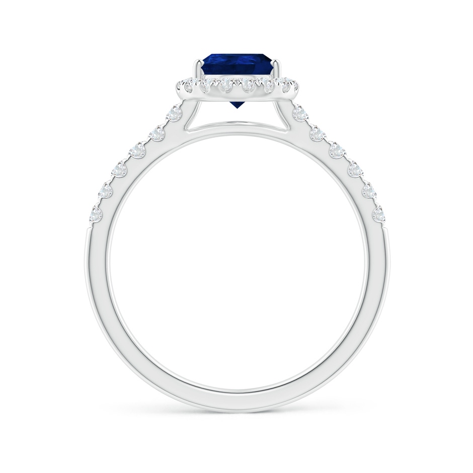 8x6mm AA Pear-Shaped Sapphire Halo Engagement Ring in P950 Platinum side 199