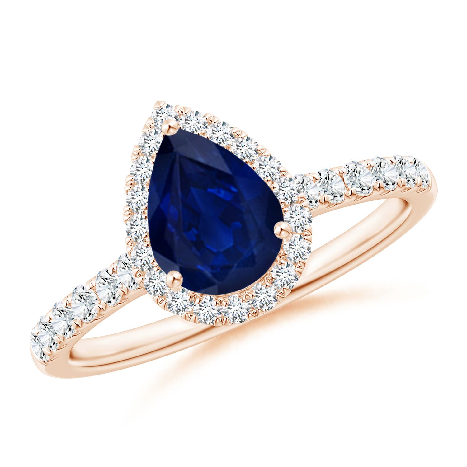 AA - Blue Sapphire / 1.52 CT / 14 KT Rose Gold