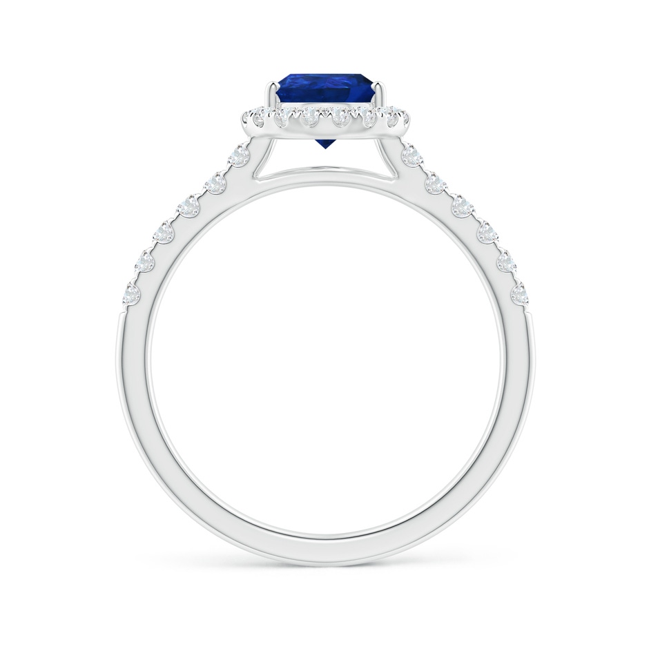 8x6mm AAA Pear-Shaped Sapphire Halo Engagement Ring in P950 Platinum side 199