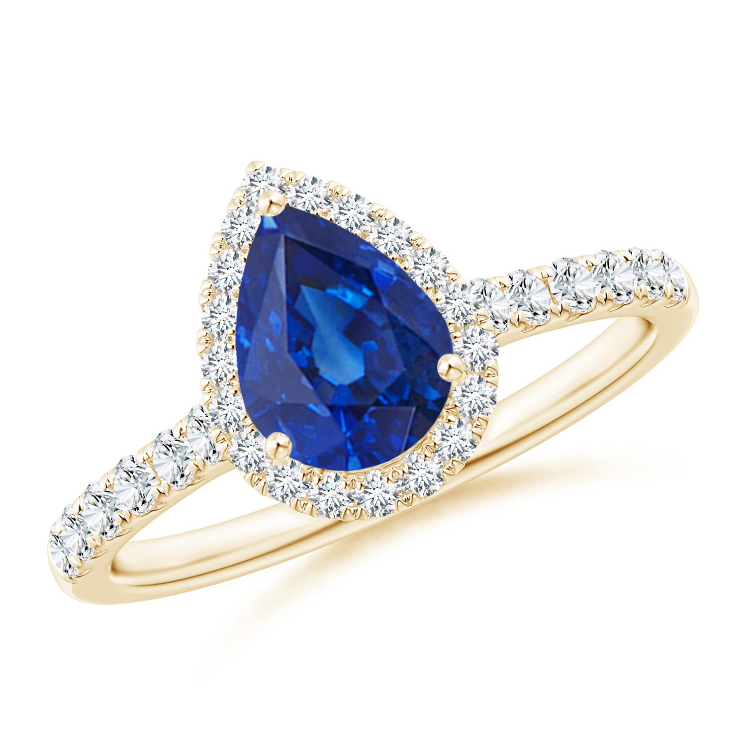 AAA - Blue Sapphire / 1.52 CT / 14 KT Yellow Gold