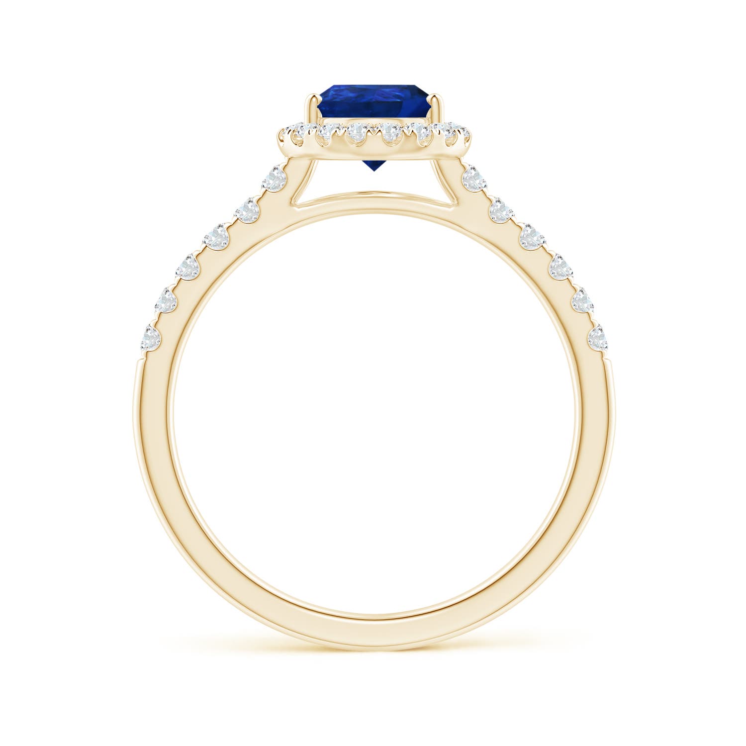 AAA - Blue Sapphire / 1.52 CT / 14 KT Yellow Gold