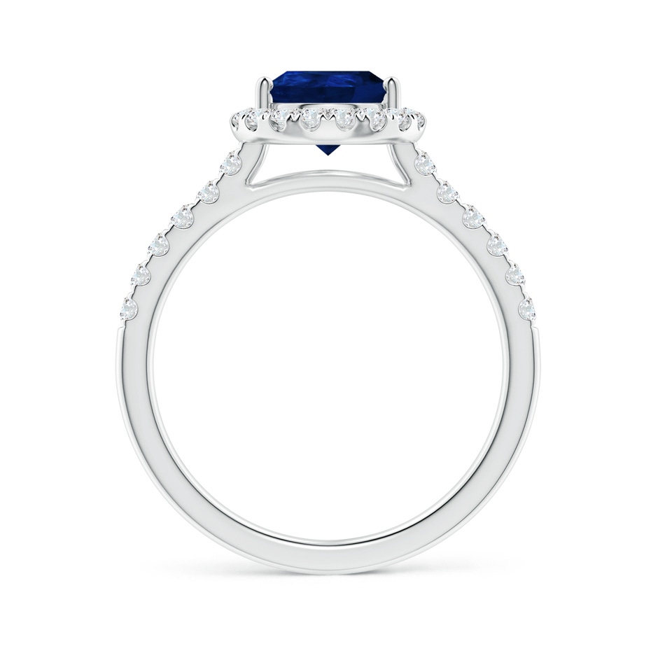 9x7mm AA Pear-Shaped Sapphire Halo Engagement Ring in White Gold side 199