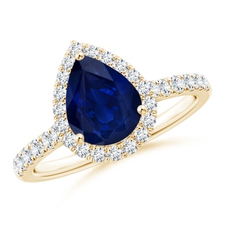 Pear AA Blue Sapphire