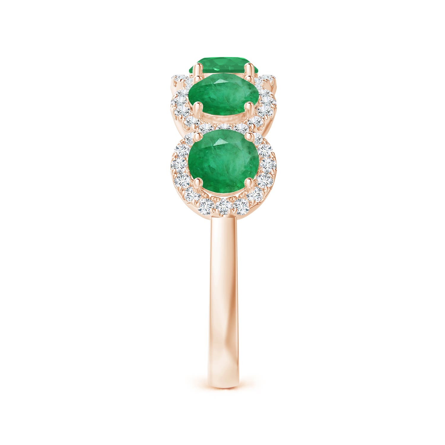 A - Emerald / 2.09 CT / 14 KT Rose Gold