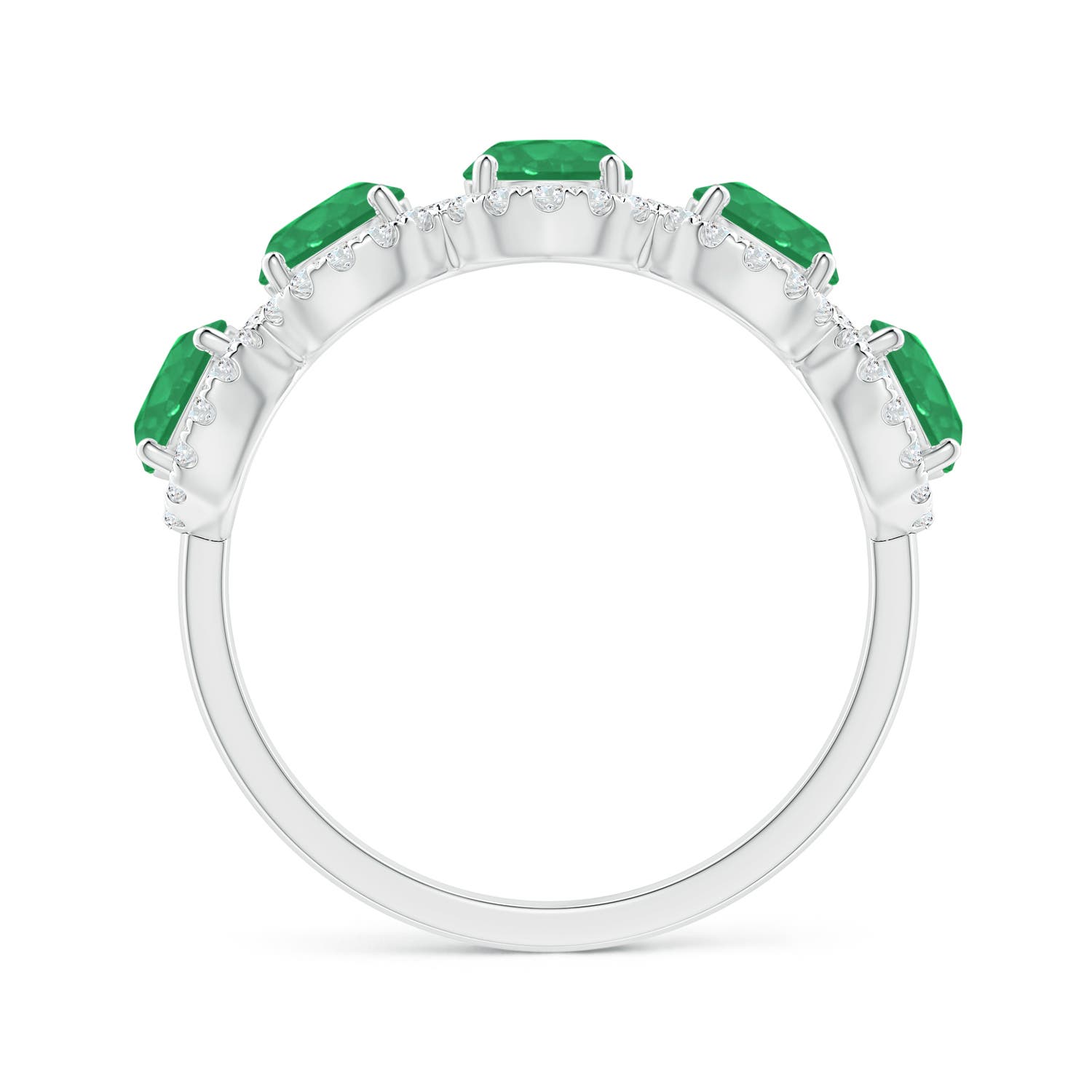 A - Emerald / 2.09 CT / 14 KT White Gold