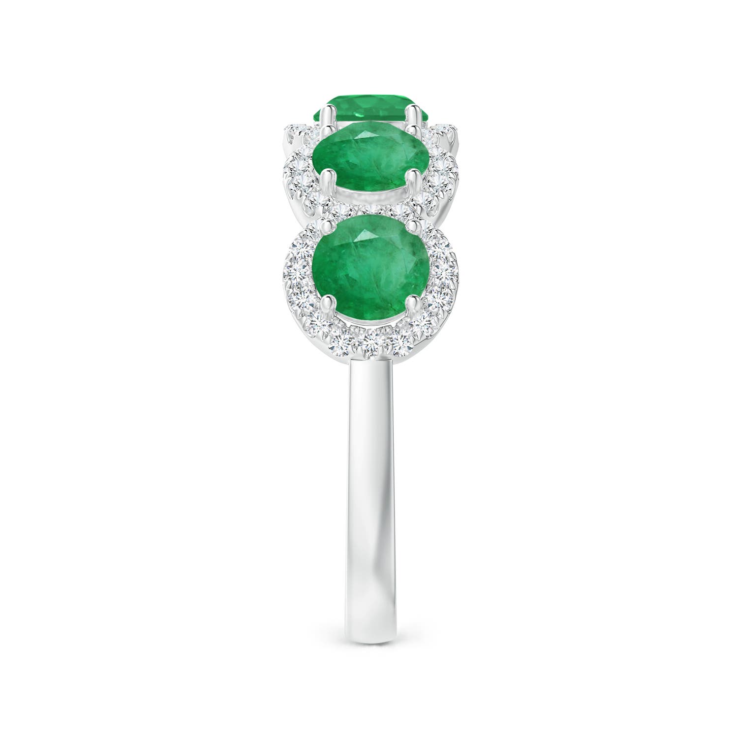 A - Emerald / 2.09 CT / 14 KT White Gold