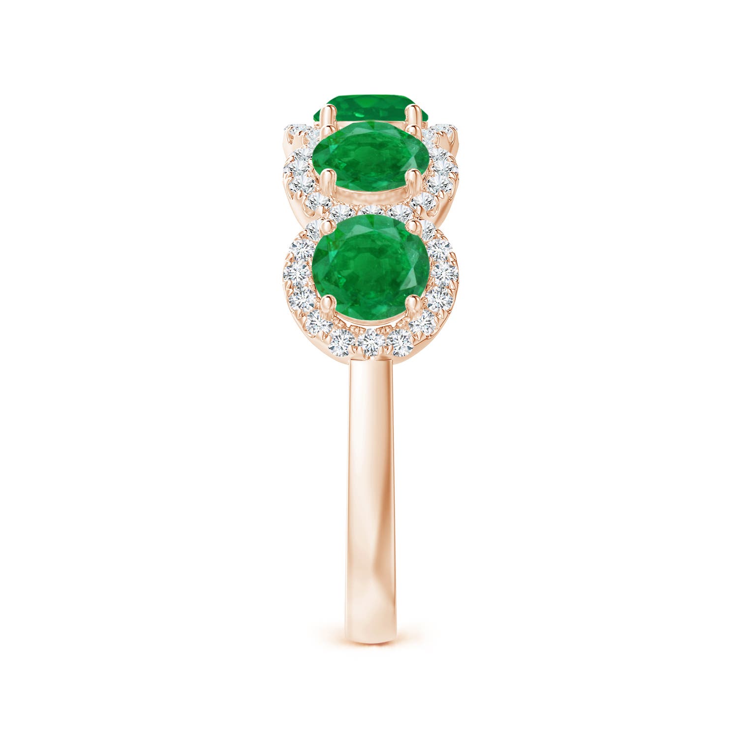 AA - Emerald / 2.09 CT / 14 KT Rose Gold