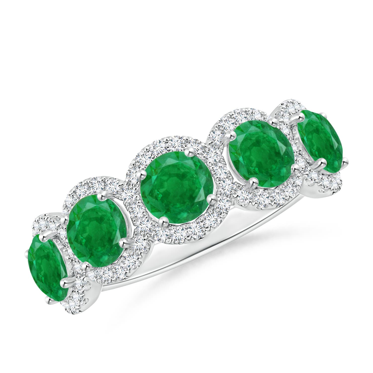 AA - Emerald / 2.09 CT / 14 KT White Gold