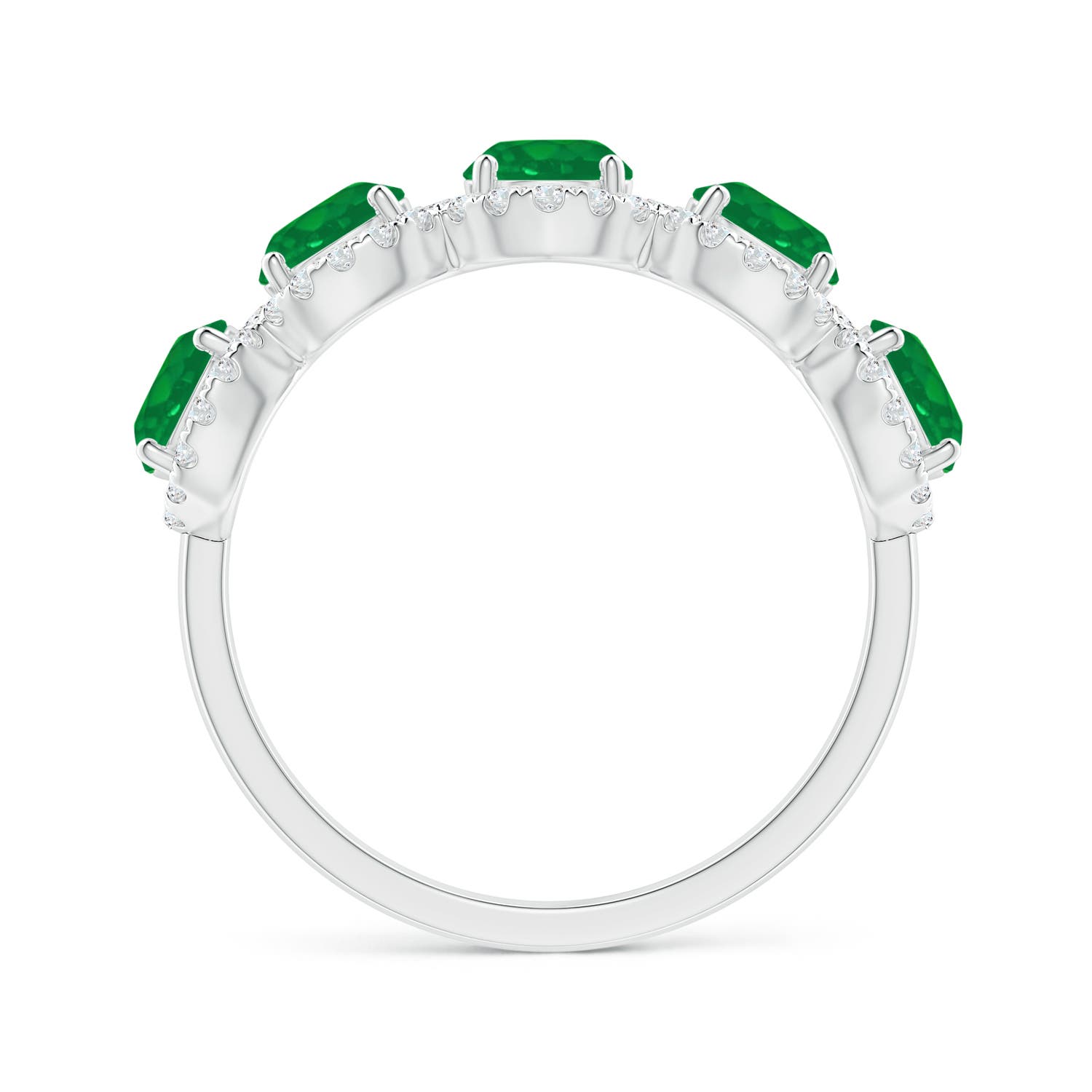 AA - Emerald / 2.09 CT / 14 KT White Gold