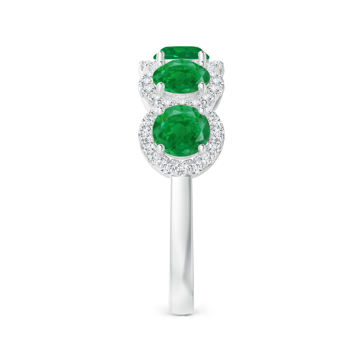 AA - Emerald / 2.09 CT / 14 KT White Gold