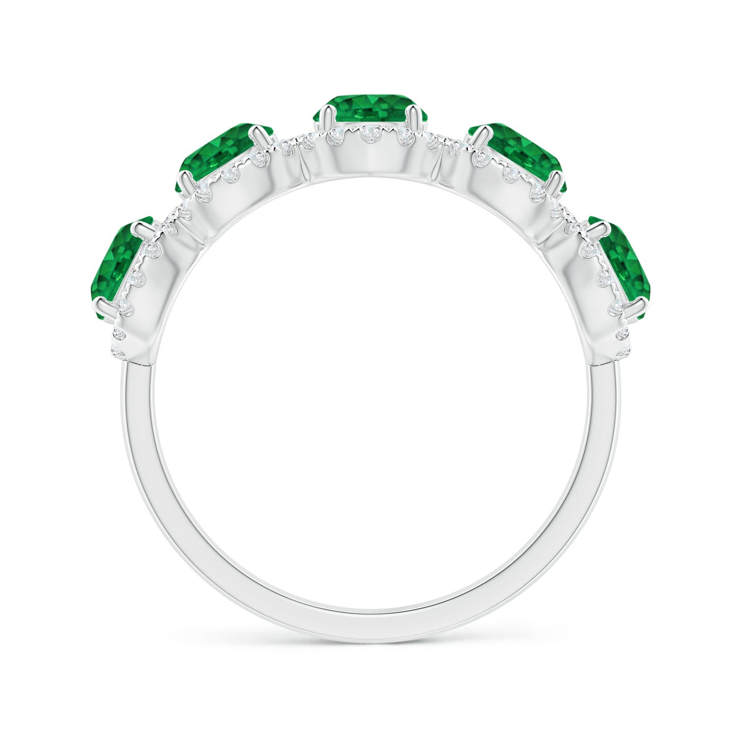 AAA - Emerald / 2.09 CT / 14 KT White Gold