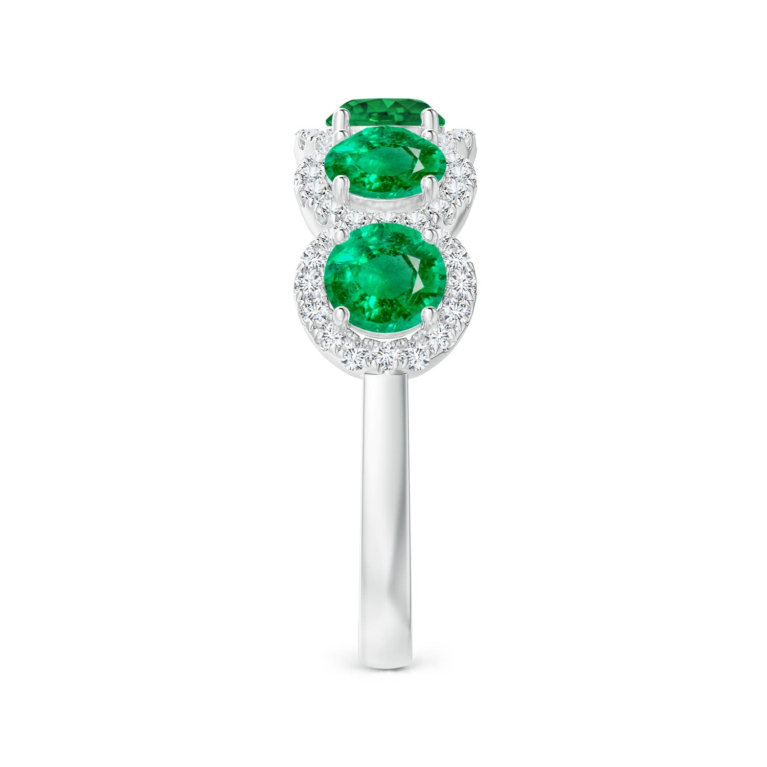 AAA - Emerald / 2.09 CT / 14 KT White Gold