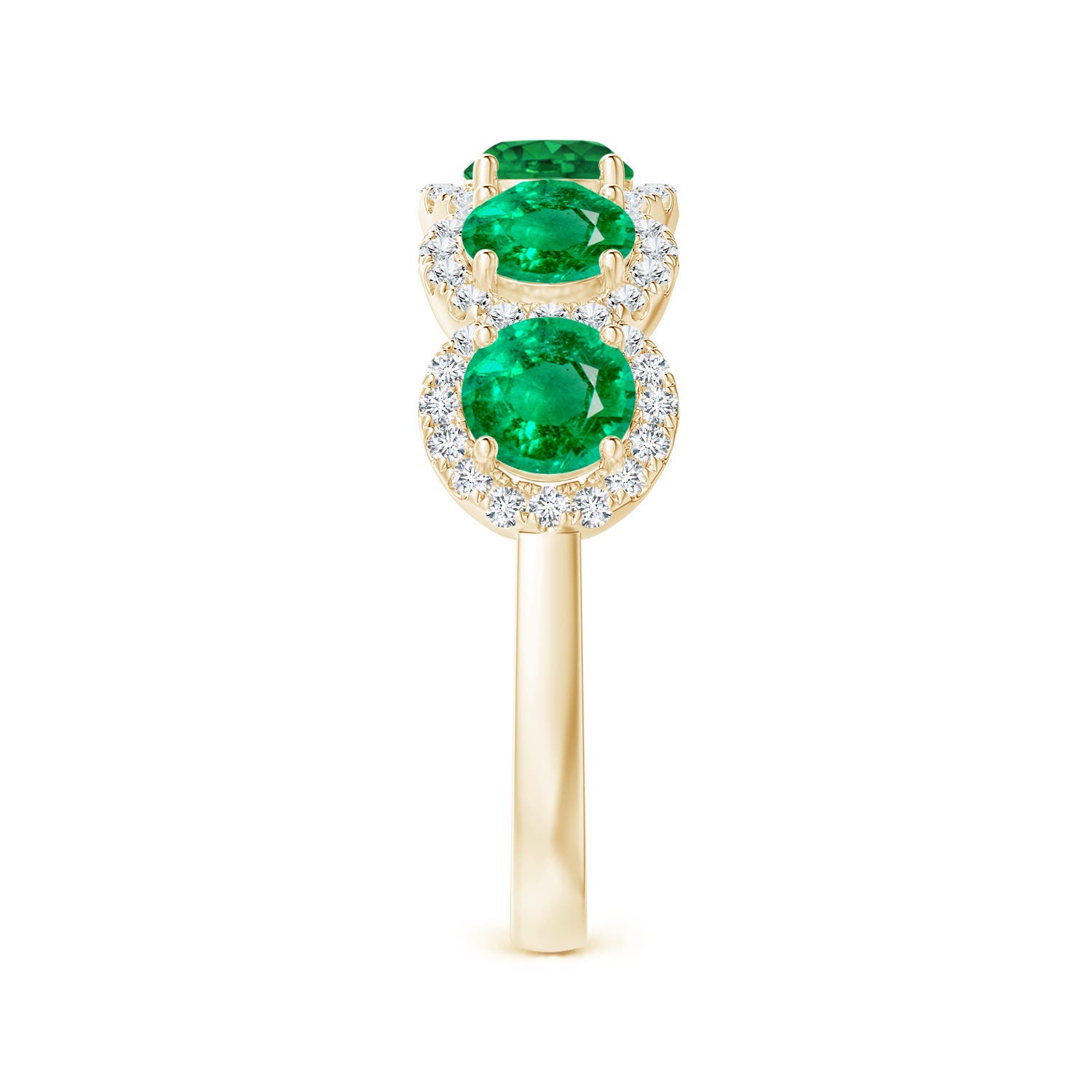 AAA - Emerald / 2.09 CT / 14 KT Yellow Gold