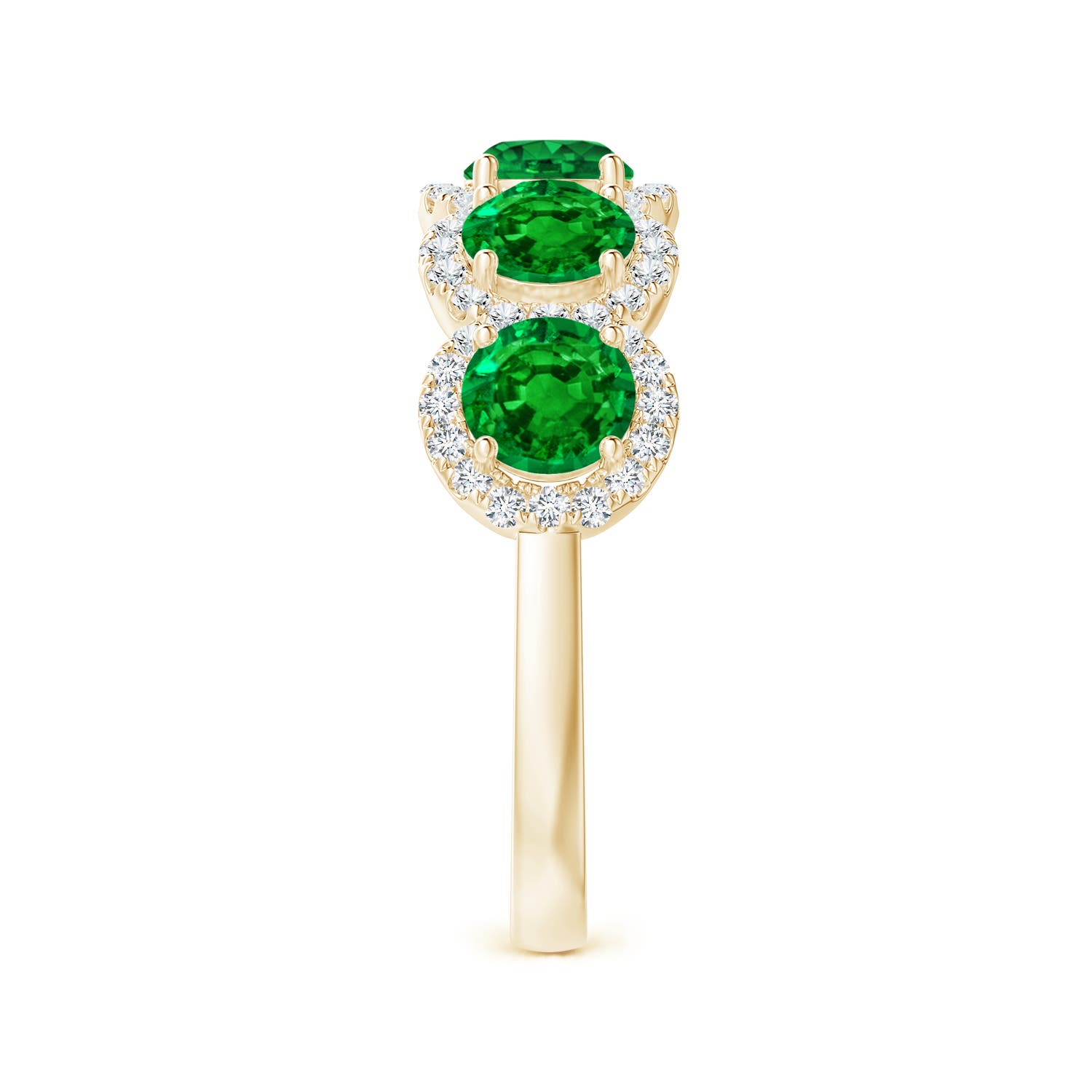 AAAA - Emerald / 2.09 CT / 14 KT Yellow Gold