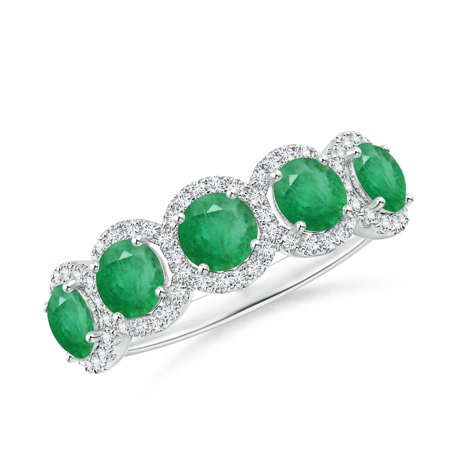 A - Emerald / 1.44 CT / 14 KT White Gold