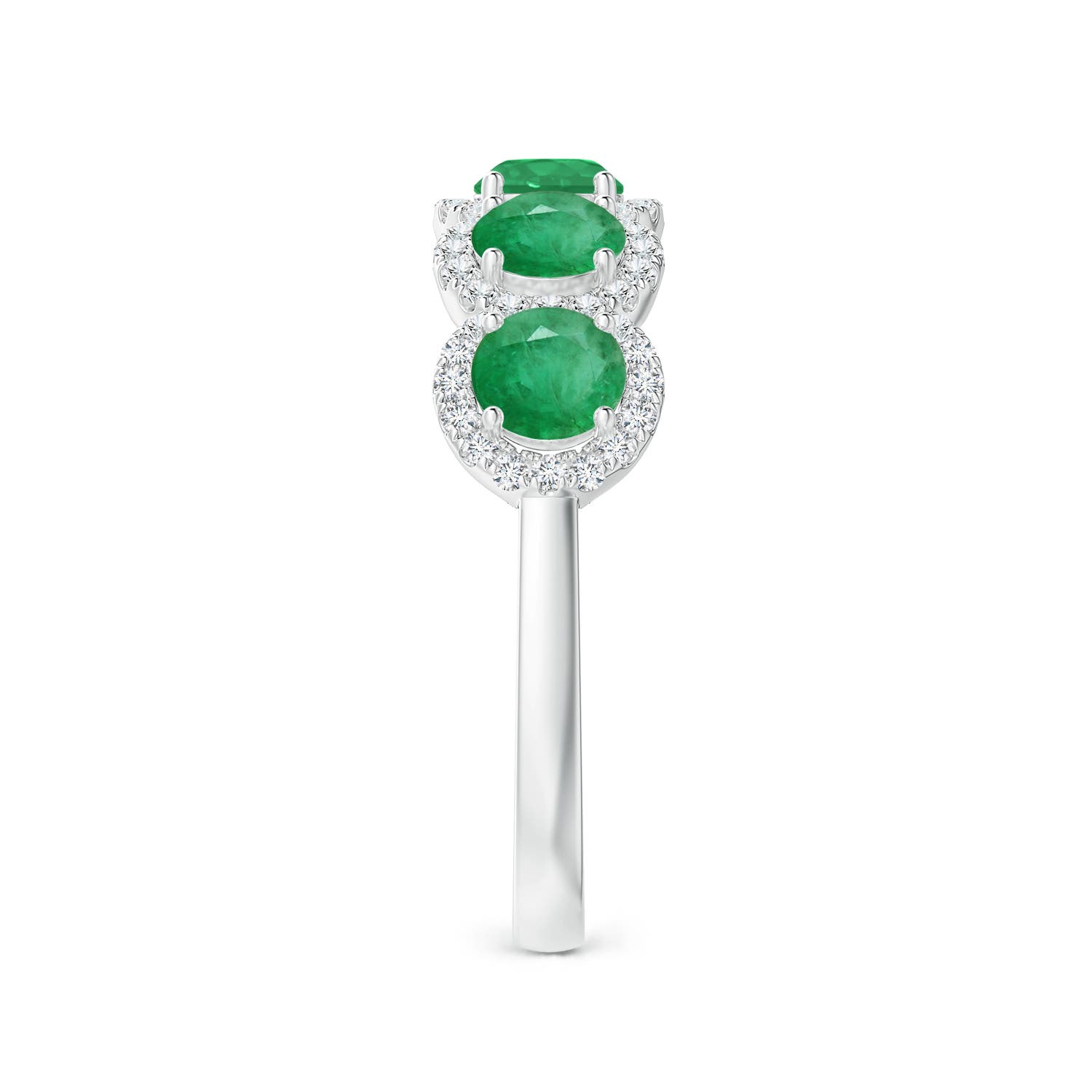 A - Emerald / 1.44 CT / 14 KT White Gold