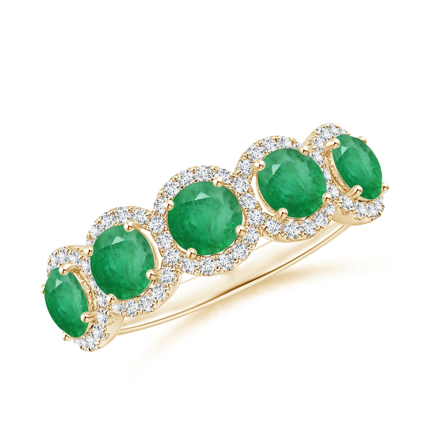 A - Emerald / 1.44 CT / 14 KT Yellow Gold