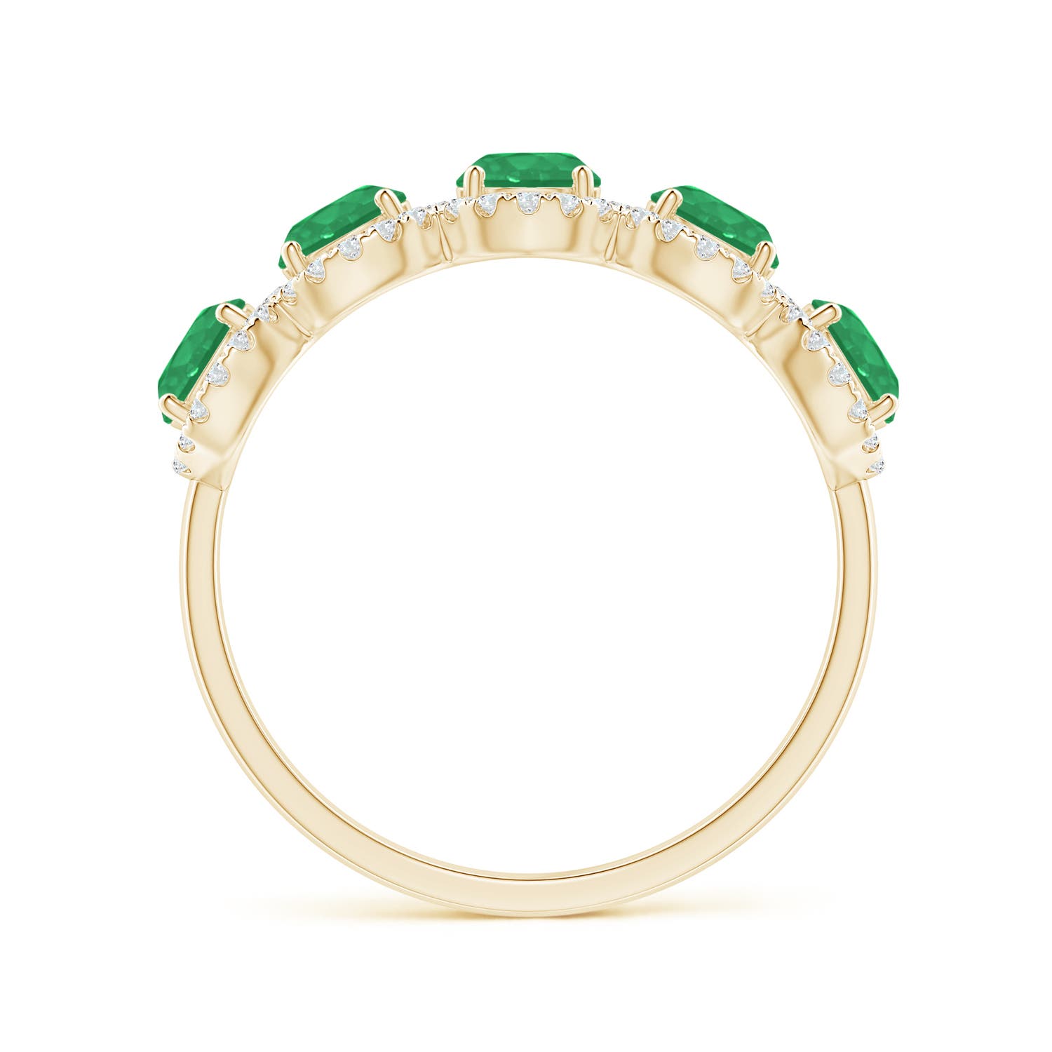 A - Emerald / 1.44 CT / 14 KT Yellow Gold