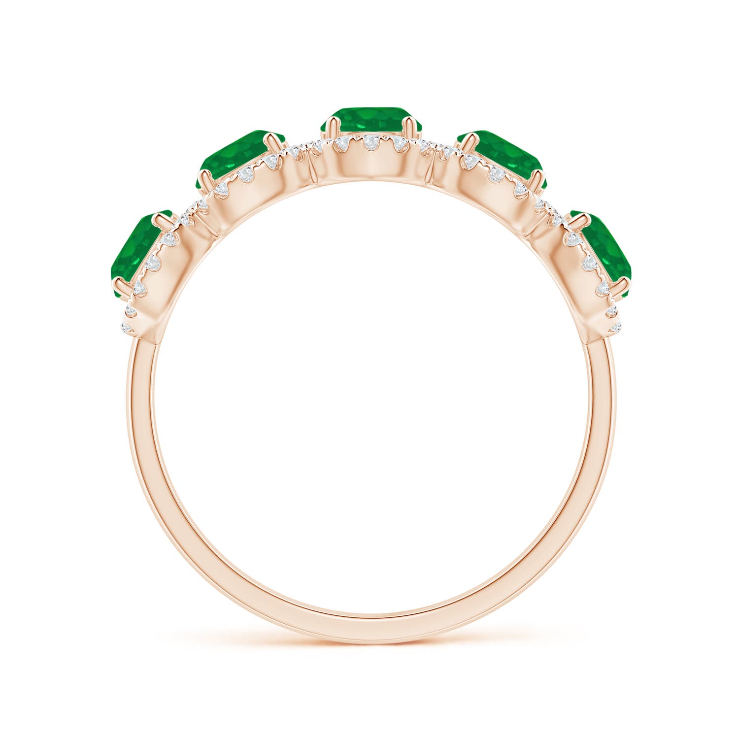 AA - Emerald / 1.44 CT / 14 KT Rose Gold