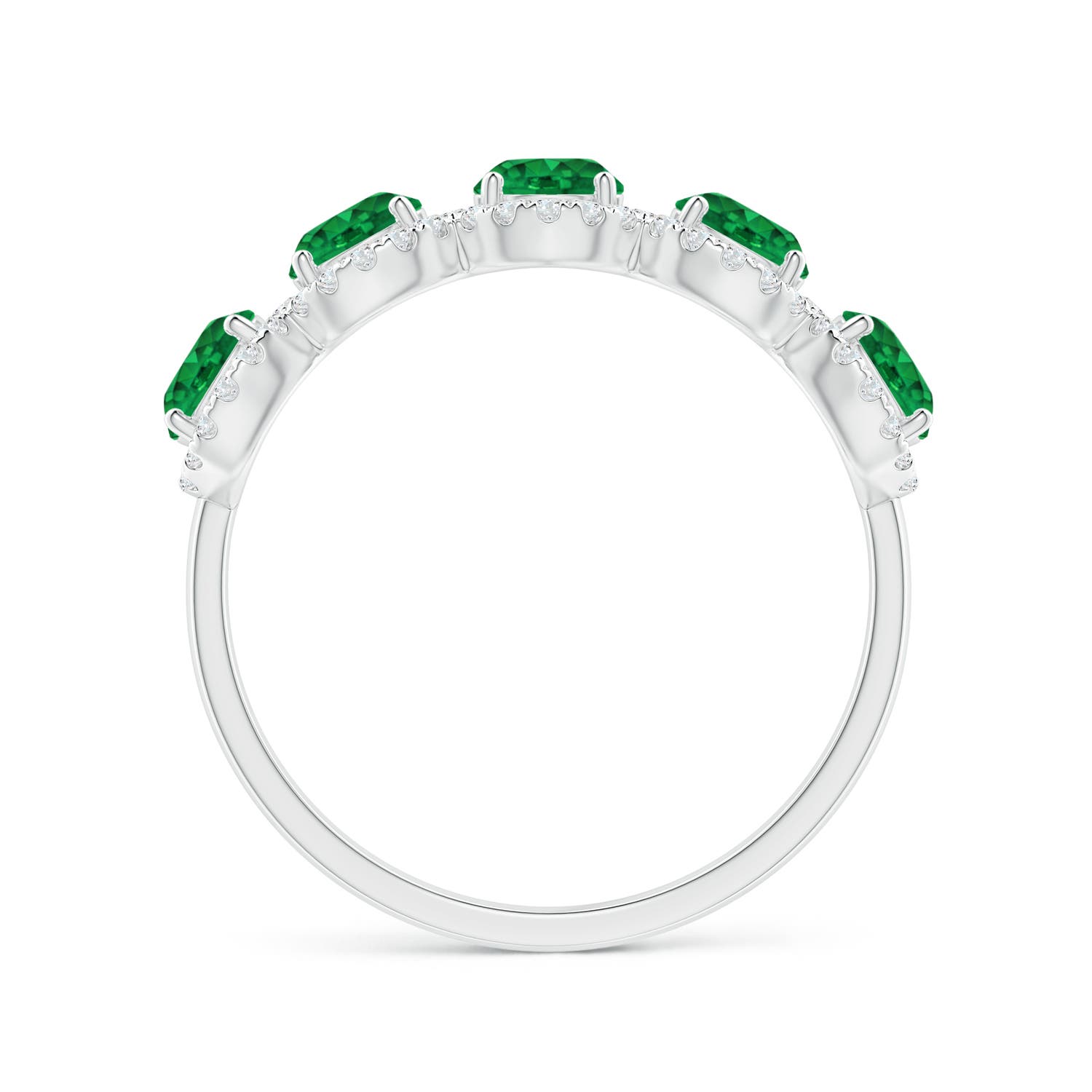 AAA - Emerald / 1.44 CT / 14 KT White Gold