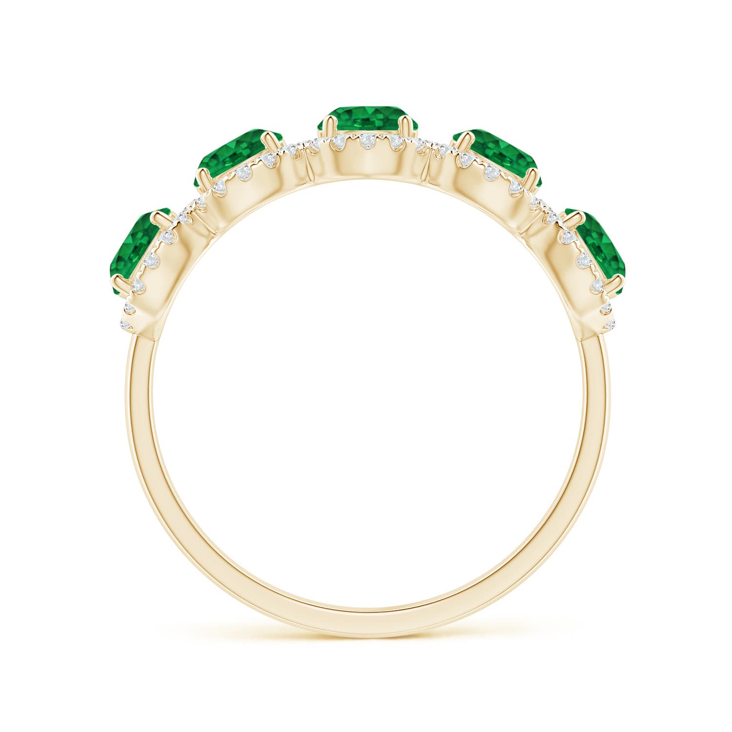 AAA - Emerald / 1.44 CT / 14 KT Yellow Gold