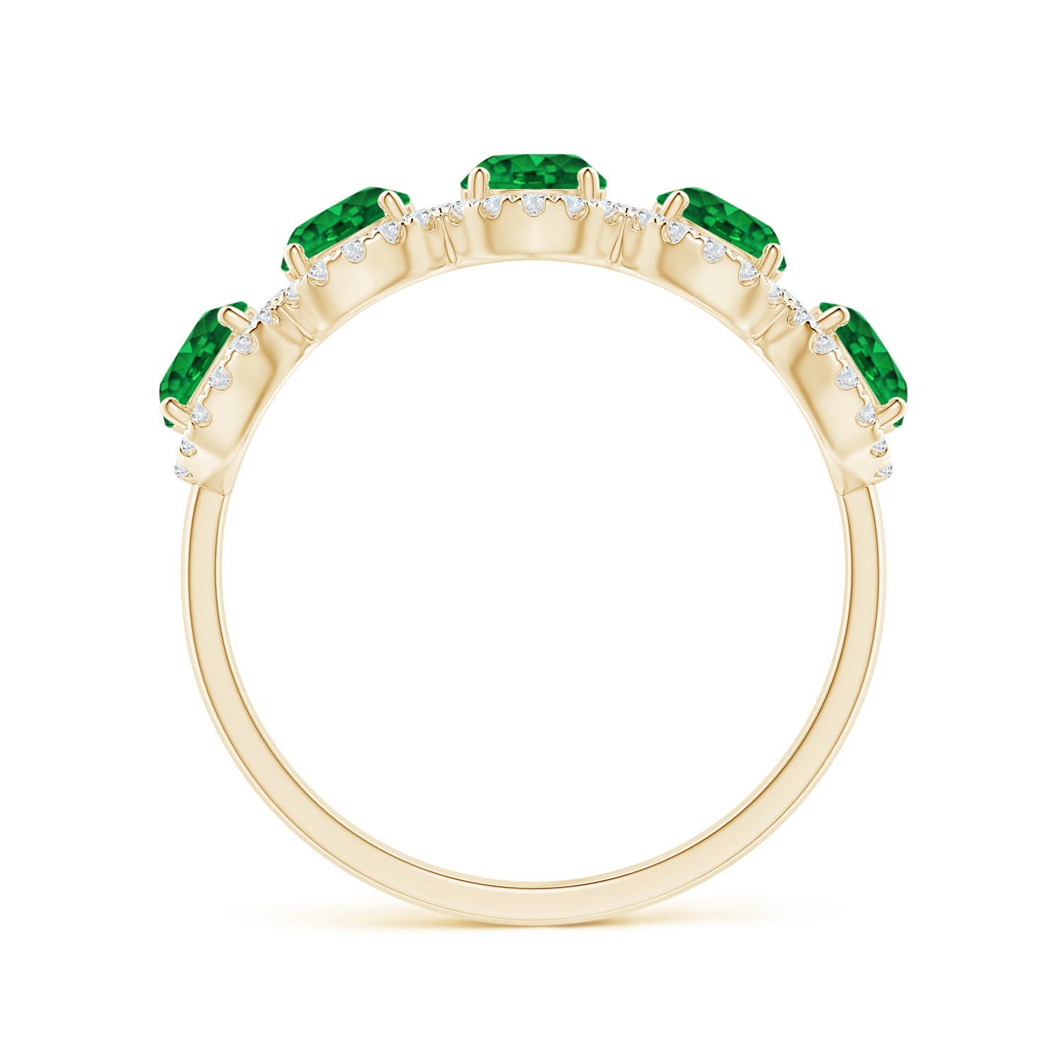 AAAA - Emerald / 1.44 CT / 14 KT Yellow Gold