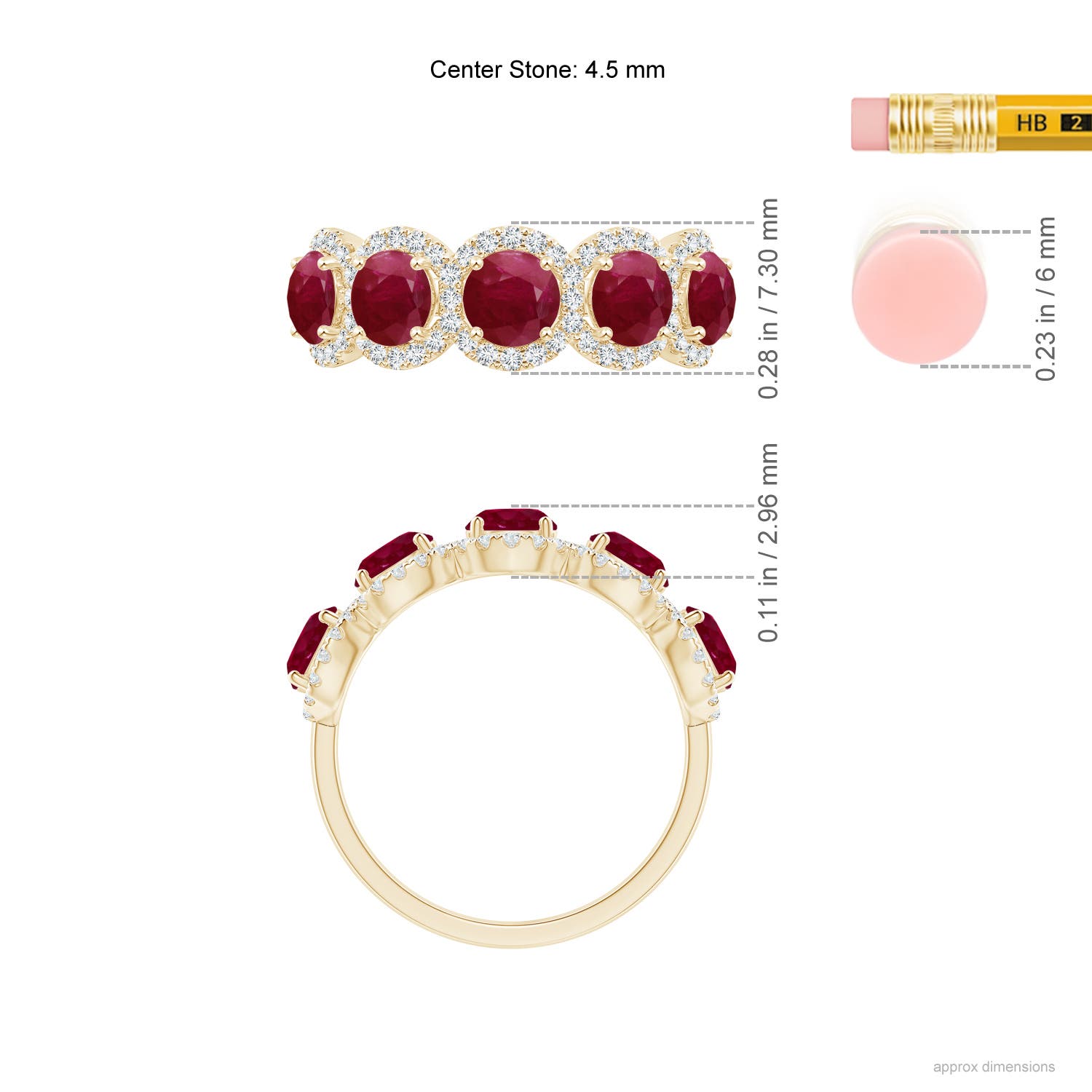 A - Ruby / 2.54 CT / 14 KT Yellow Gold