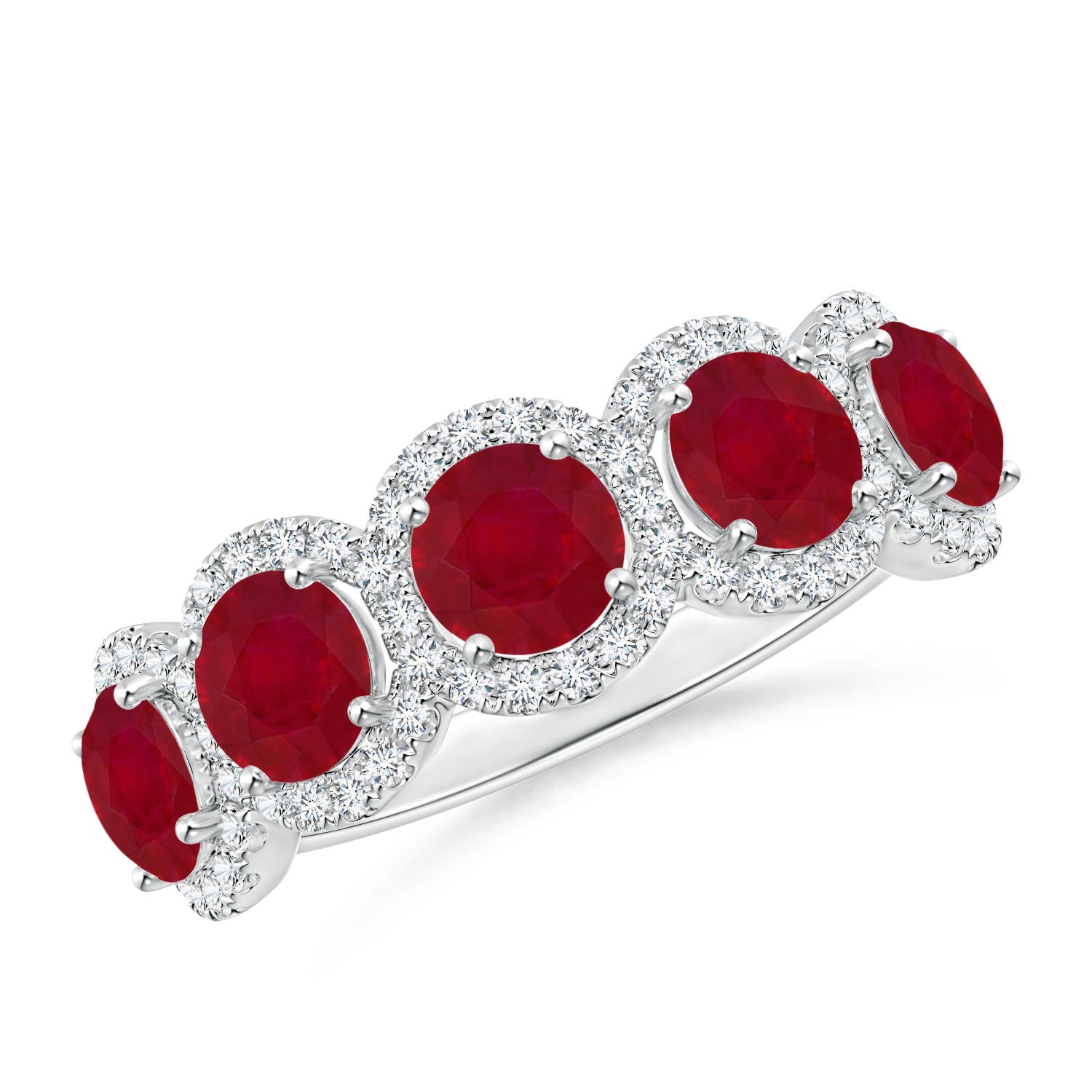 AA - Ruby / 2.54 CT / 14 KT White Gold