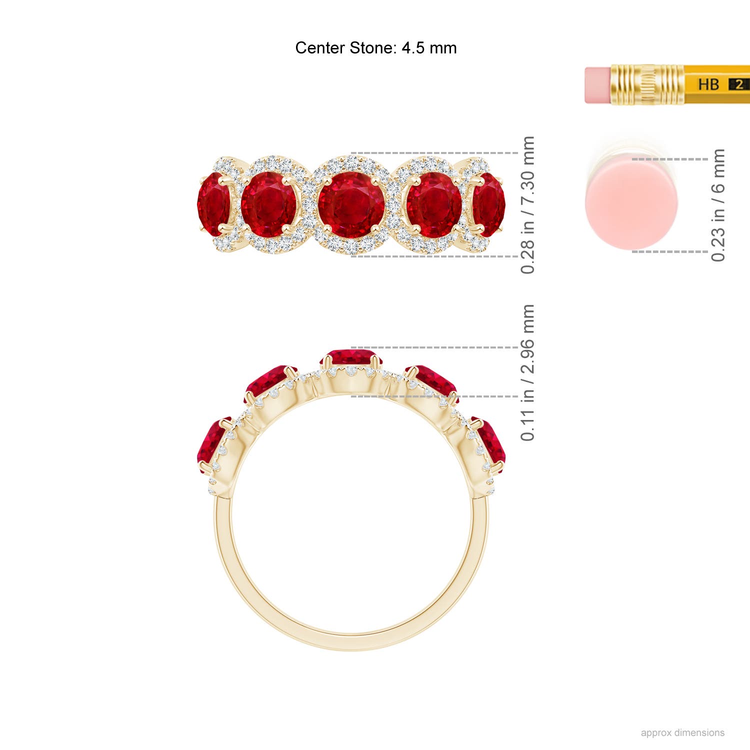 AAA - Ruby / 2.54 CT / 14 KT Yellow Gold