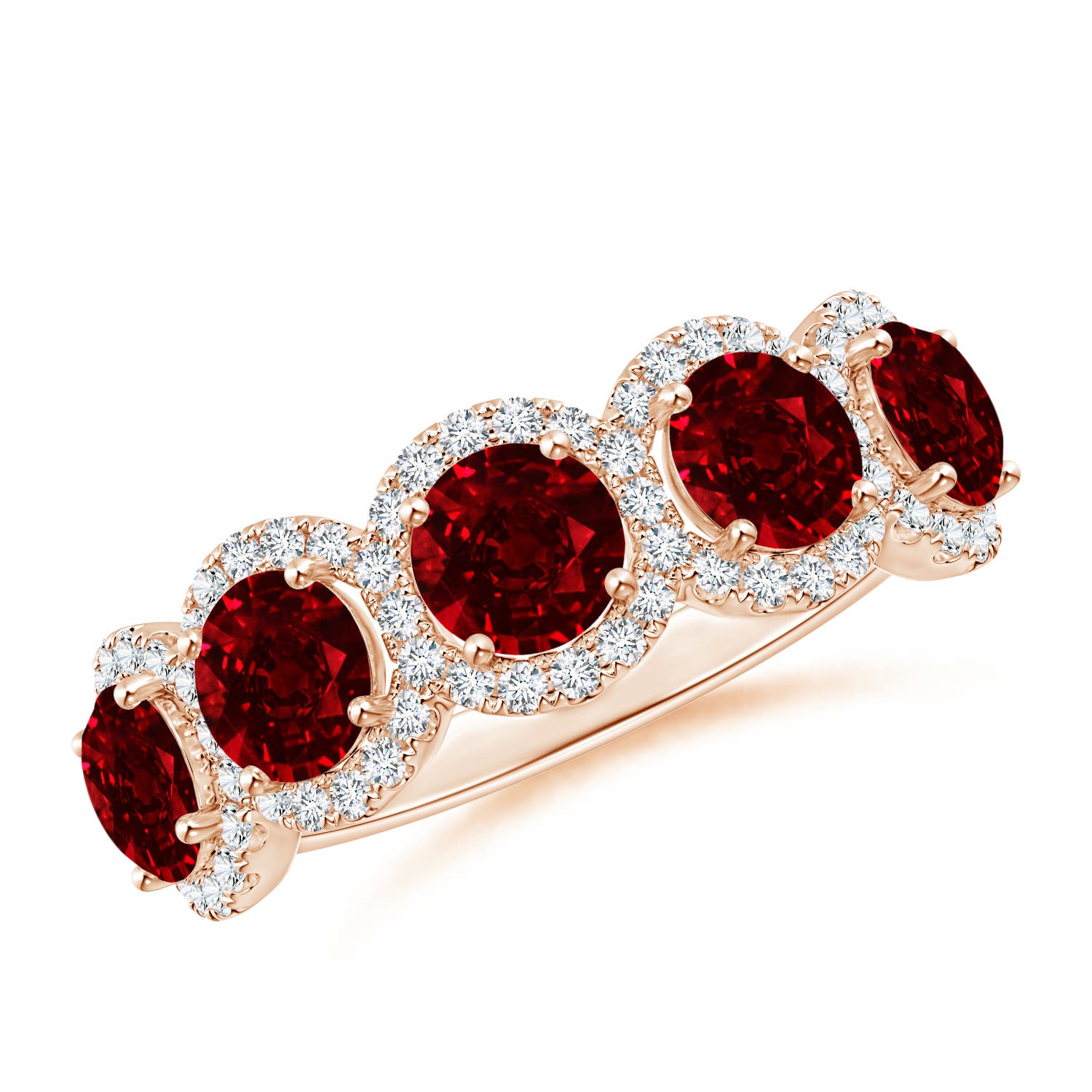 AAAA - Ruby / 2.54 CT / 14 KT Rose Gold