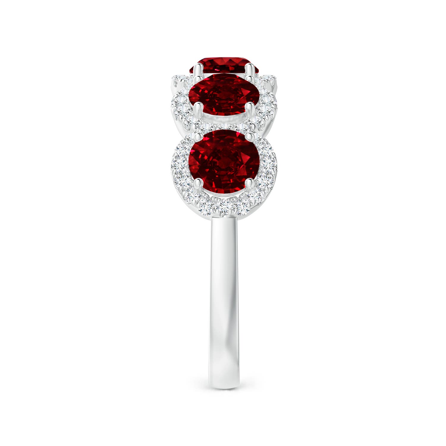 AAAA - Ruby / 2.54 CT / 14 KT White Gold