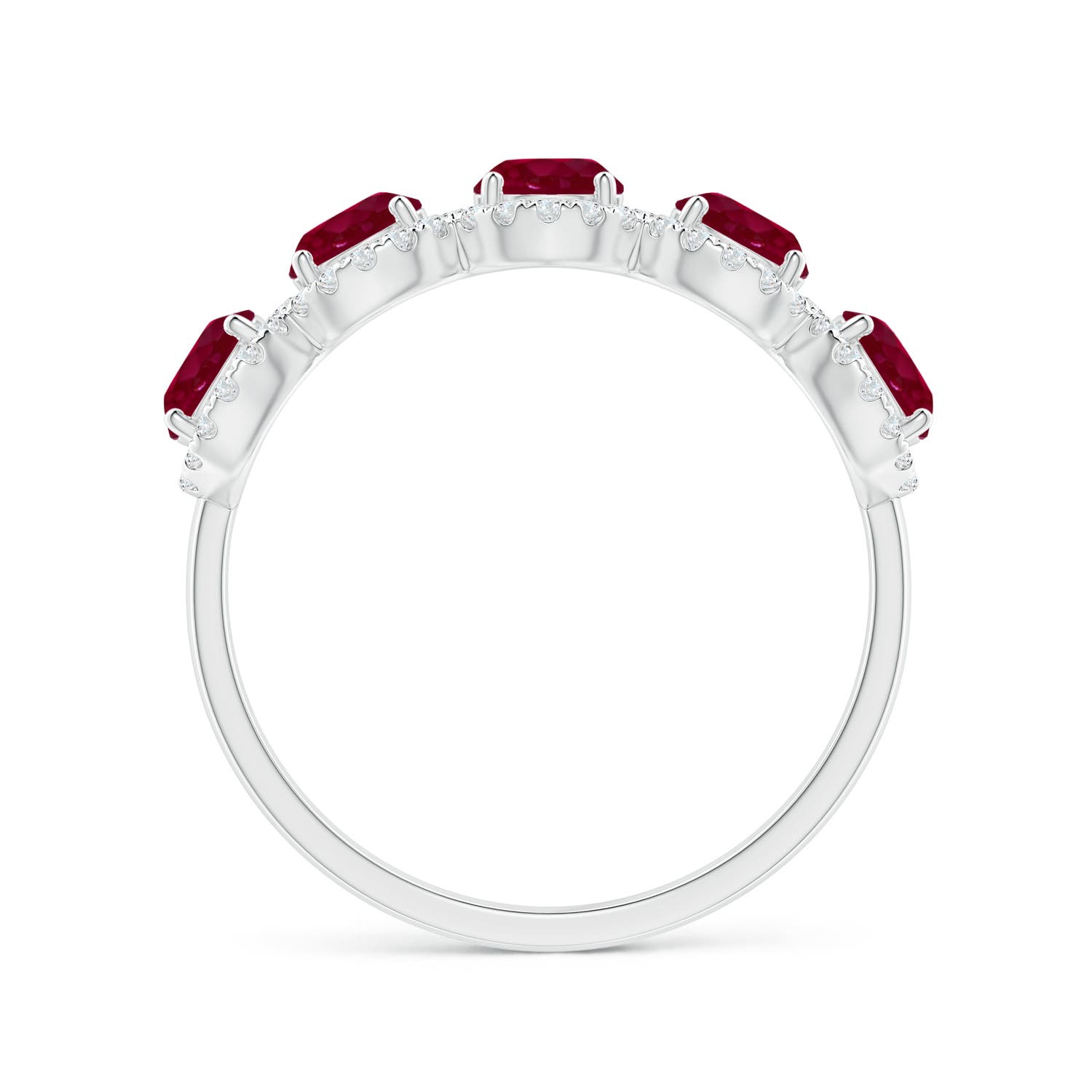 A - Ruby / 1.9 CT / 14 KT White Gold