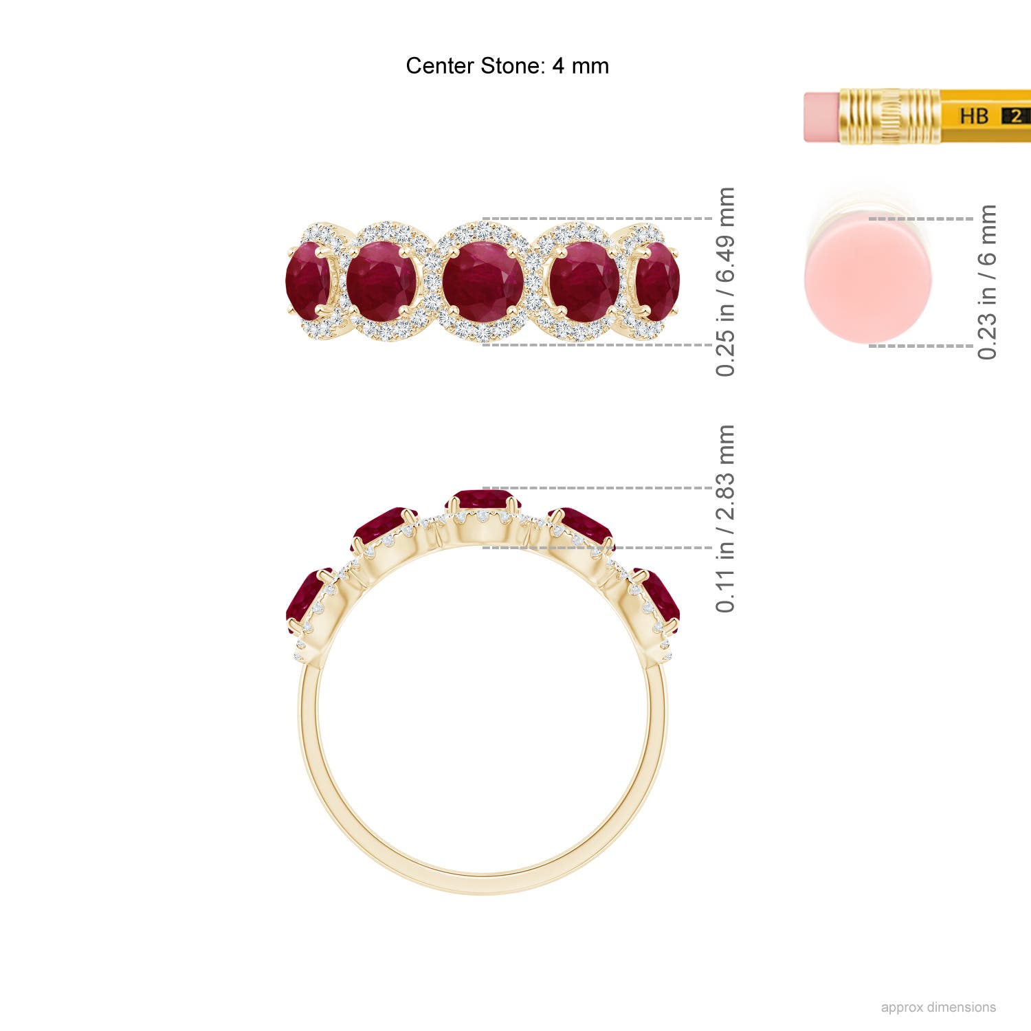 A - Ruby / 1.9 CT / 14 KT Yellow Gold