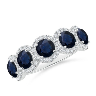 Round A Blue Sapphire