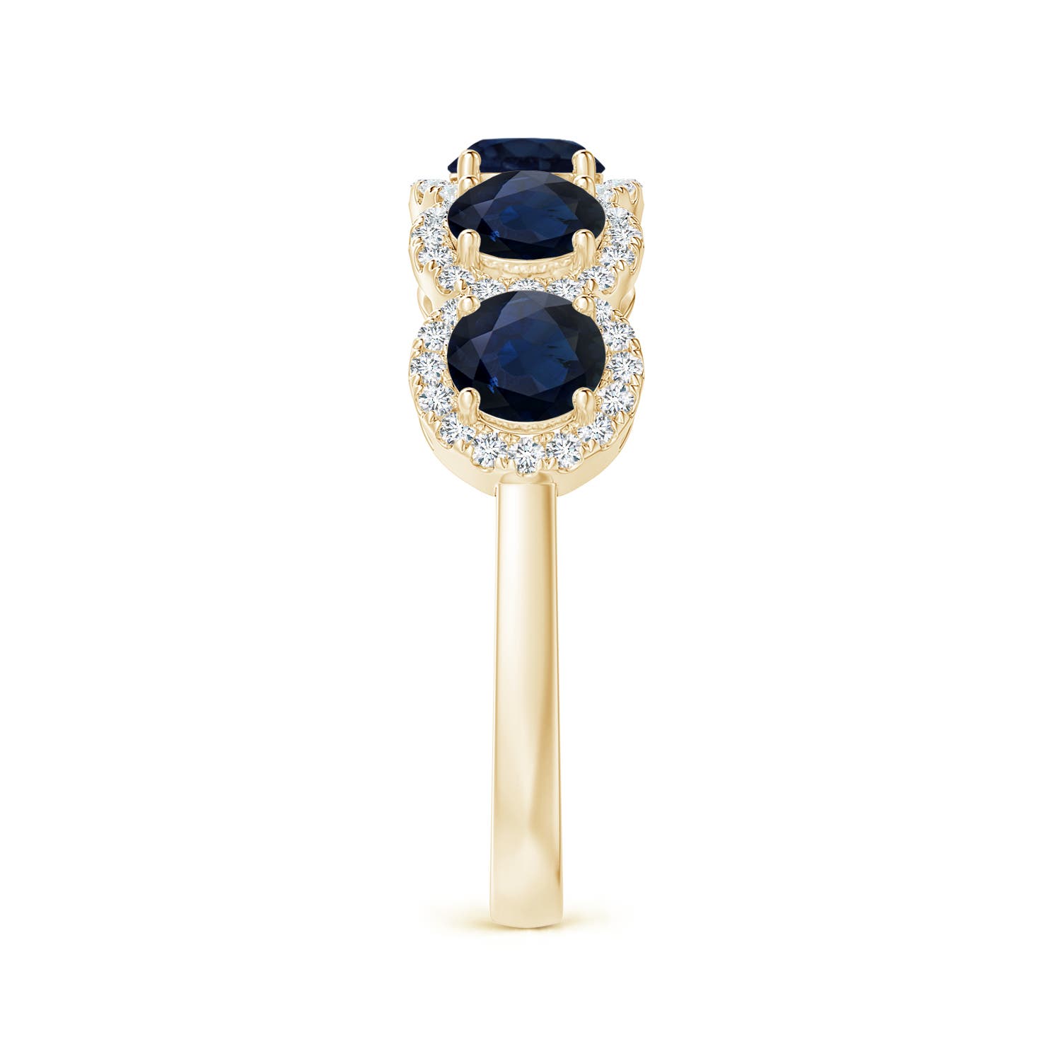 A - Blue Sapphire / 2.56 CT / 14 KT Yellow Gold