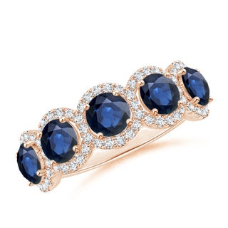 Round AA Blue Sapphire