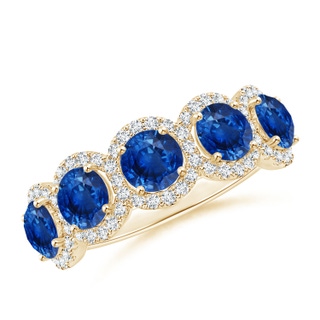 Round AAA Blue Sapphire