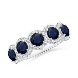Round A Blue Sapphire