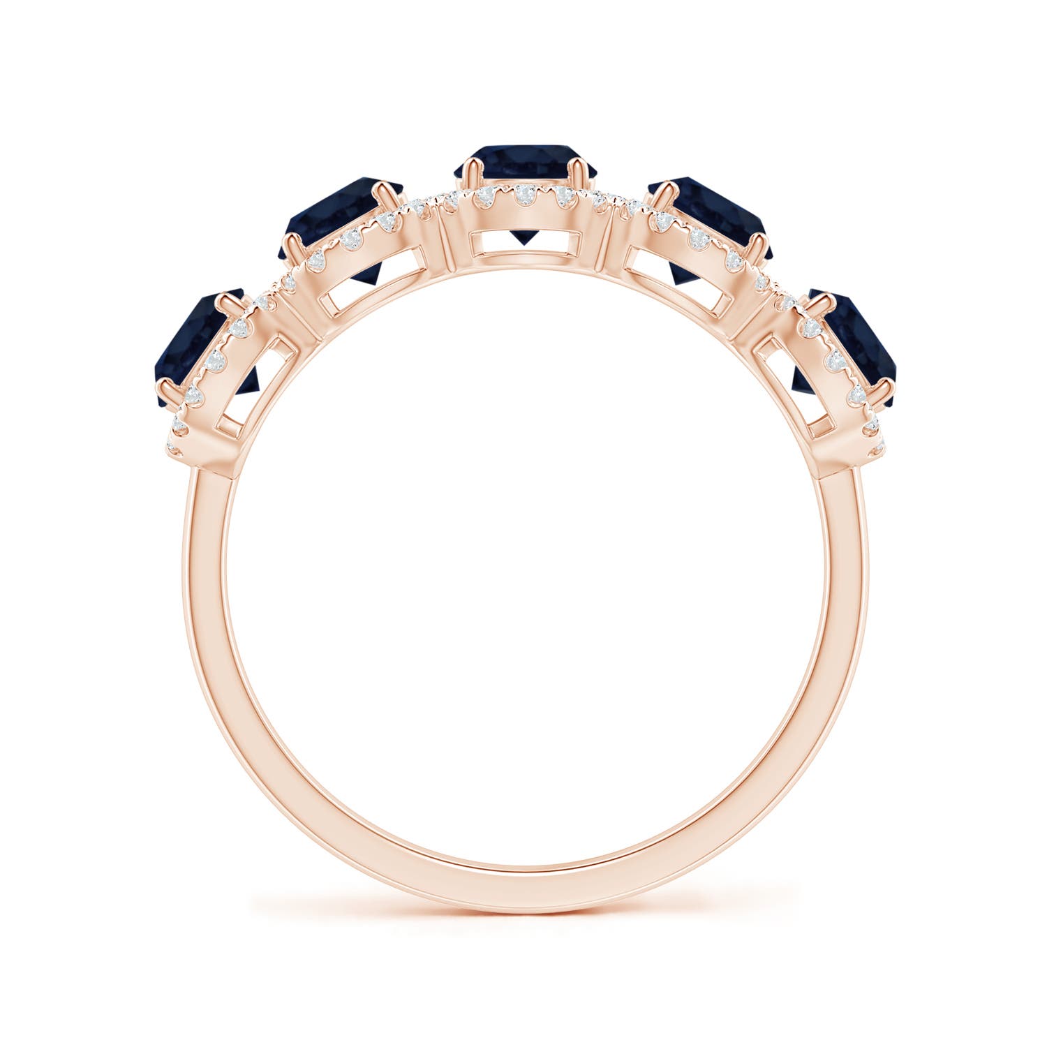 A - Blue Sapphire / 1.83 CT / 14 KT Rose Gold