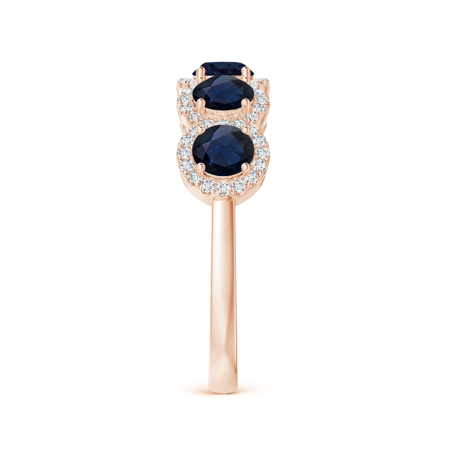 A - Blue Sapphire / 1.83 CT / 14 KT Rose Gold