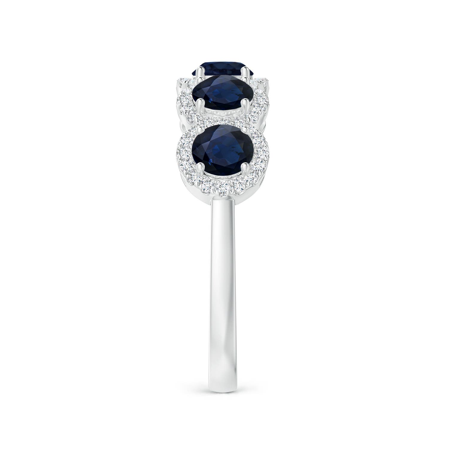 A - Blue Sapphire / 1.83 CT / 14 KT White Gold