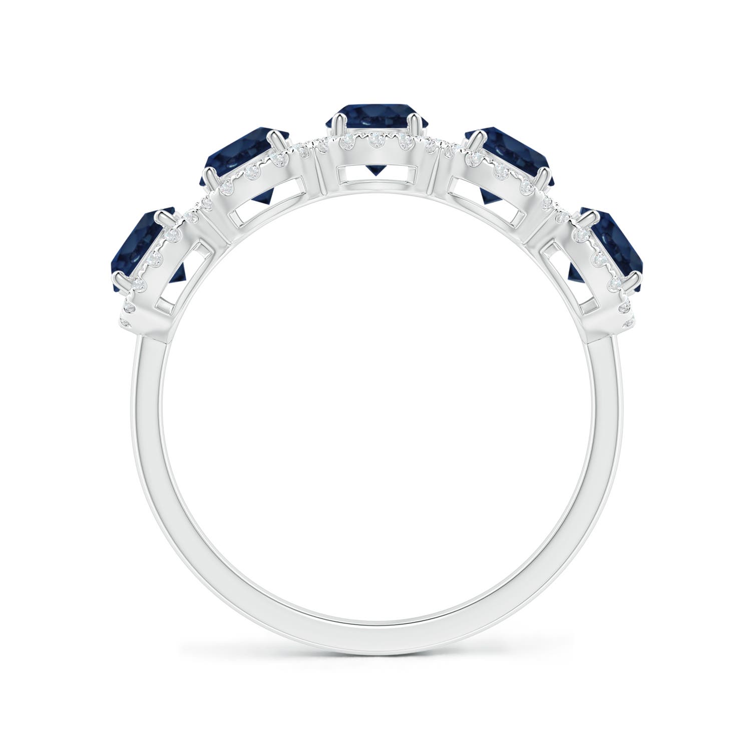 AA - Blue Sapphire / 1.83 CT / 14 KT White Gold