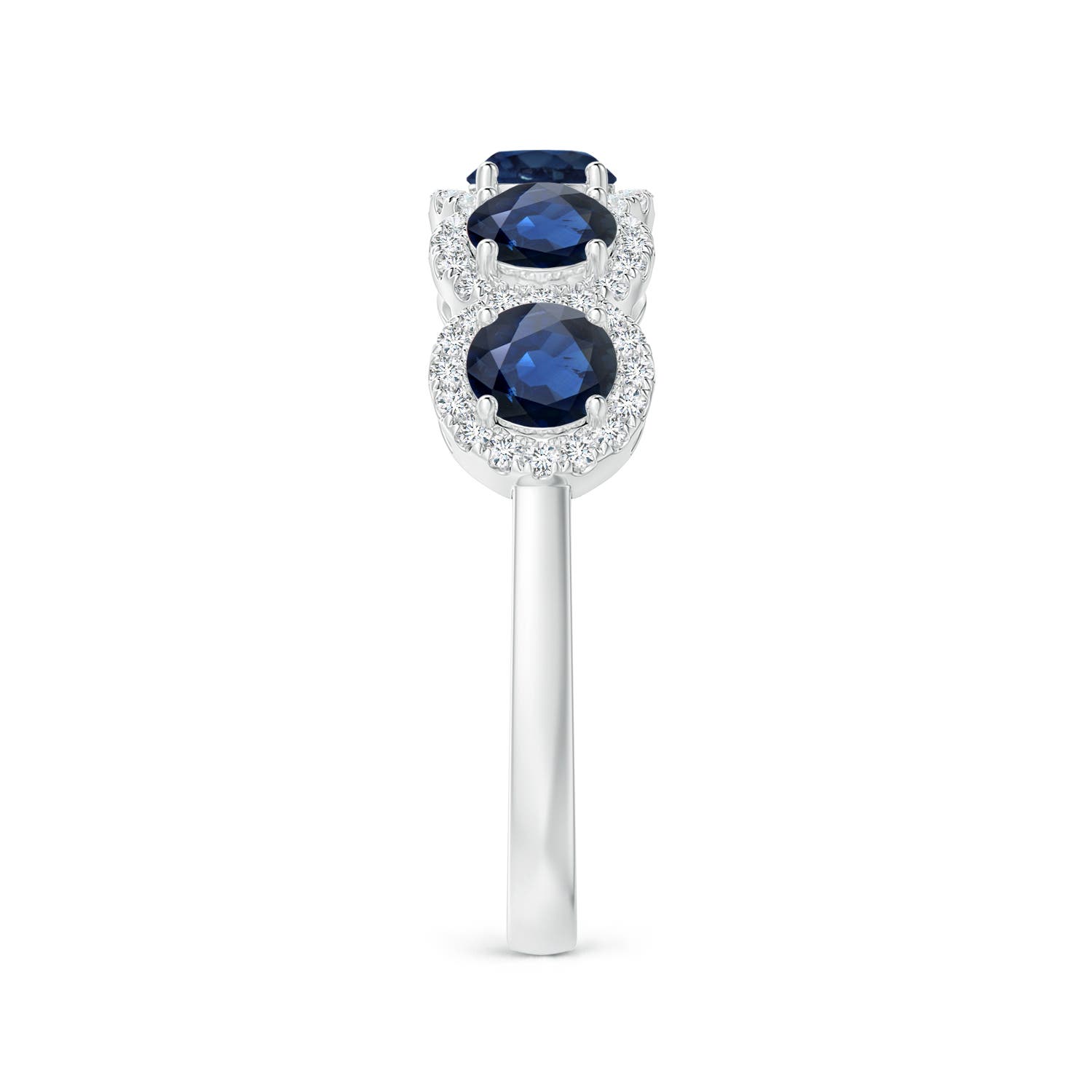 AA - Blue Sapphire / 1.83 CT / 14 KT White Gold