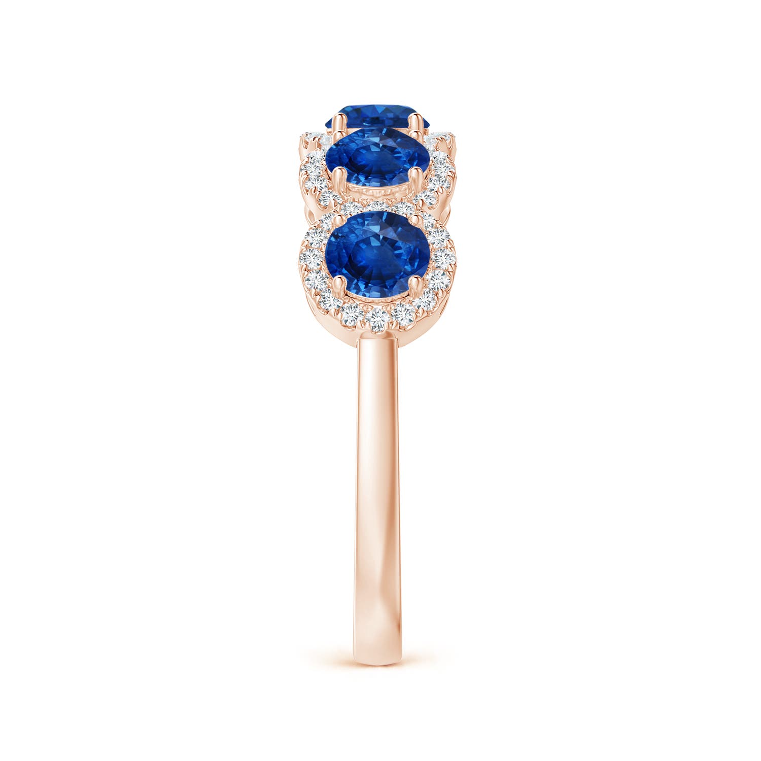 AAA - Blue Sapphire / 1.83 CT / 14 KT Rose Gold