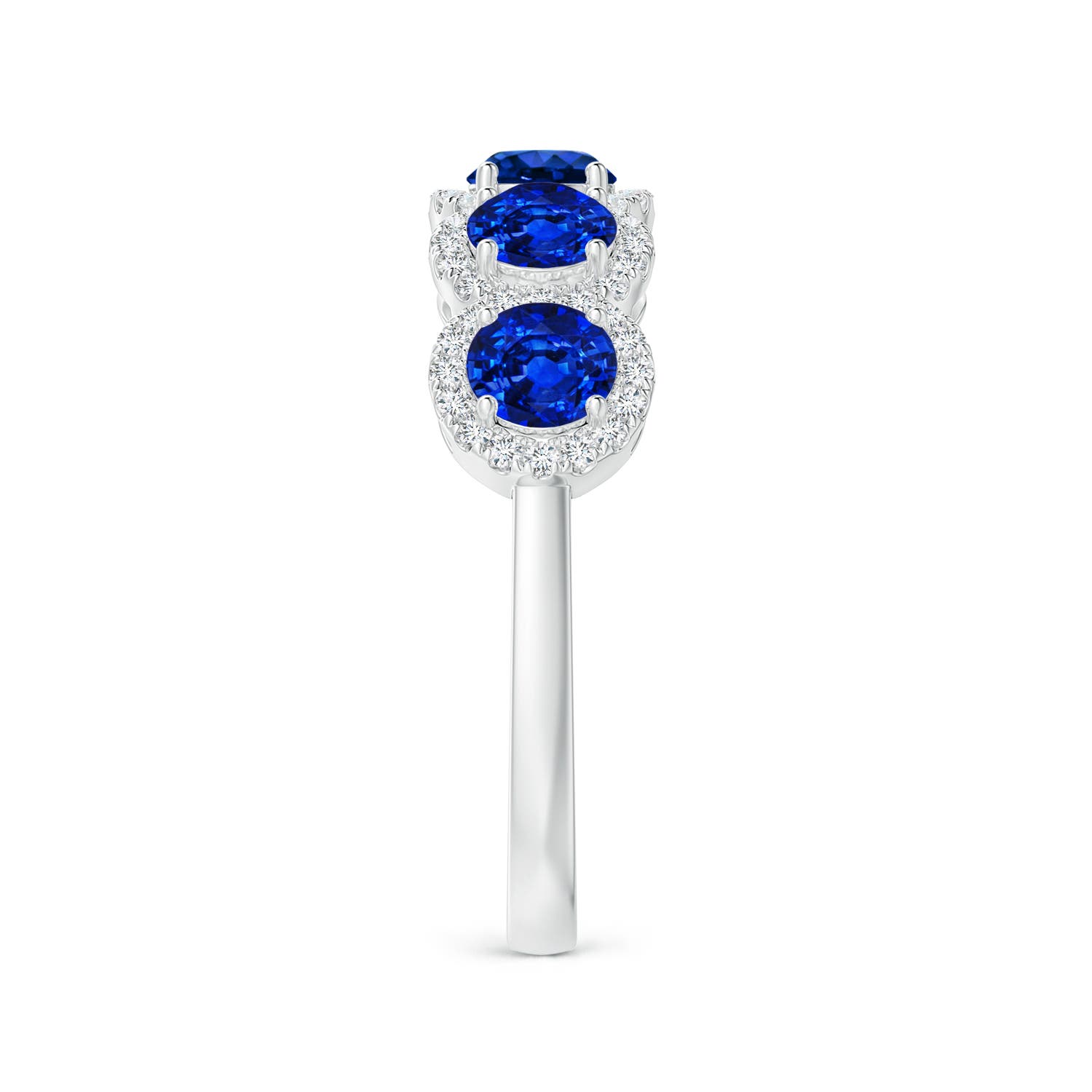 AAAA - Blue Sapphire / 1.83 CT / 14 KT White Gold