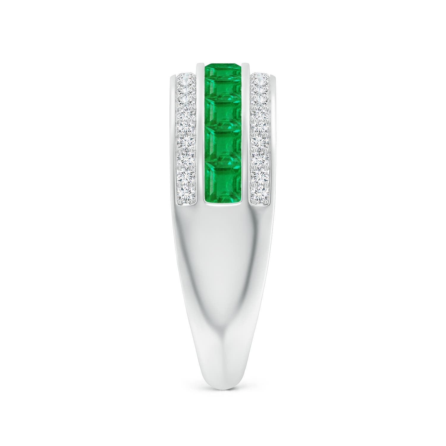 AA - Emerald / 1.11 CT / 14 KT White Gold