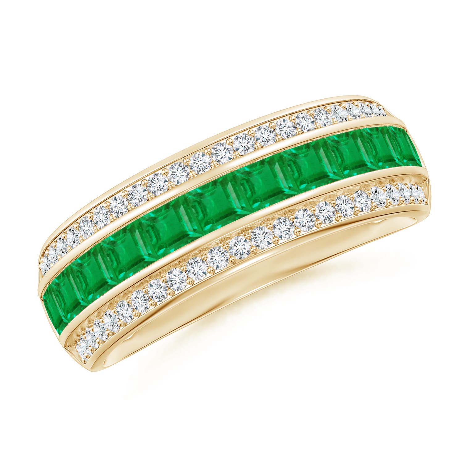 AA - Emerald / 1.11 CT / 14 KT Yellow Gold