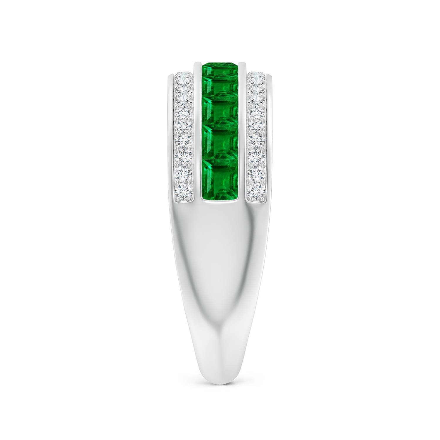 AAAA - Emerald / 1.11 CT / 14 KT White Gold