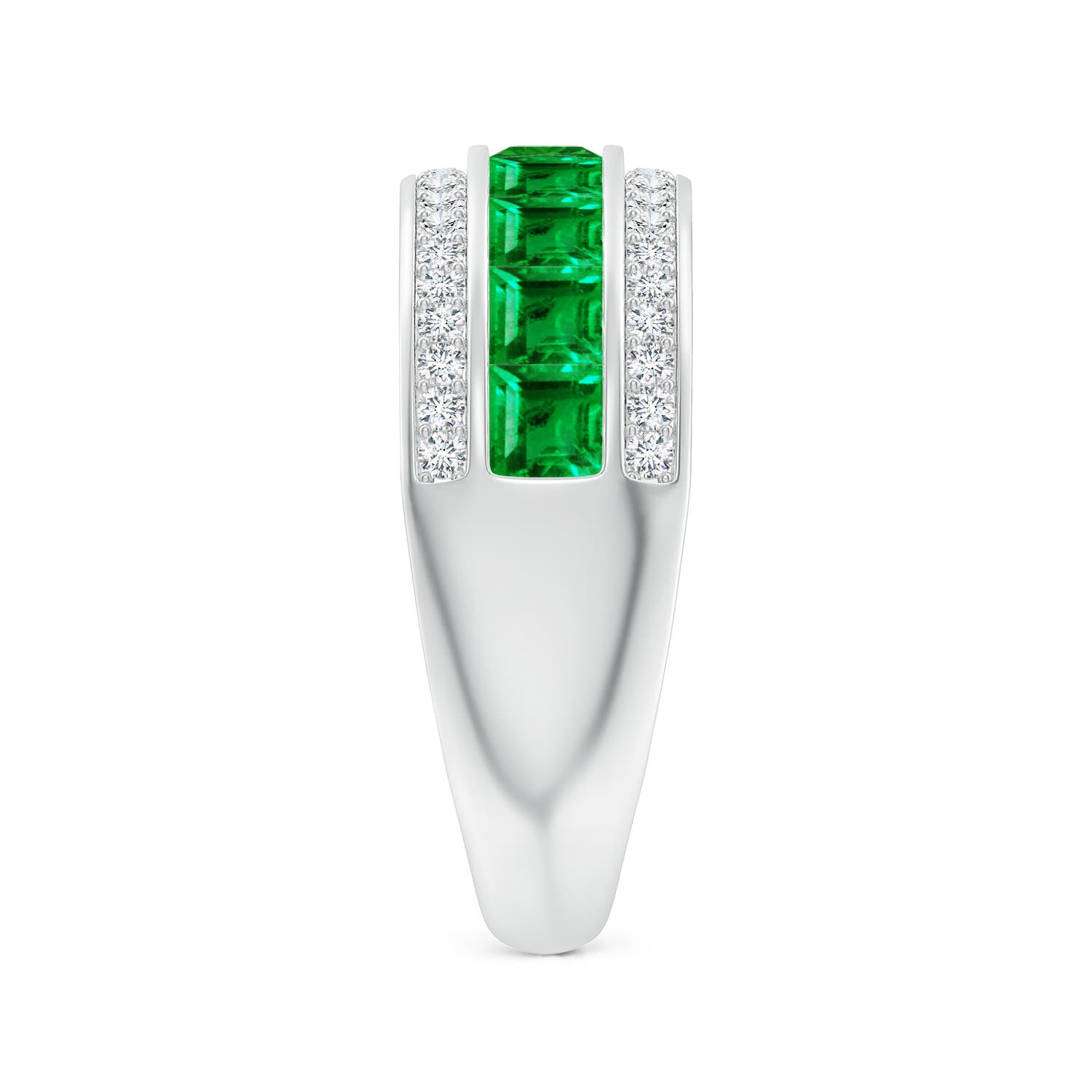 AAA - Emerald / 1.69 CT / 14 KT White Gold